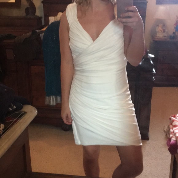 flattering white dress